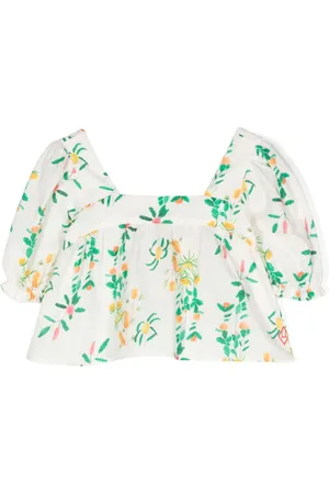The Animals Observatory Mandrill floral-print blouse
