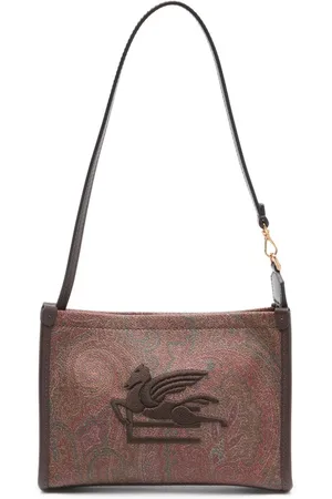 Etro Pegaso-embroidered paisley-print tote bag
