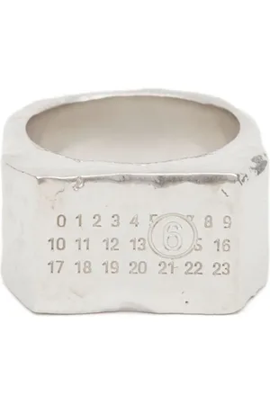 Maison Margiela Geometric numeric signature ring