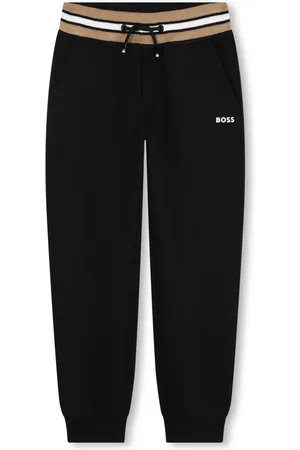 HUGO BOSS Logo-print striped track pants