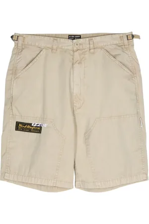 Izzue Logo-embroidered panelled shorts