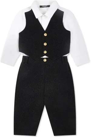 Balmain Single-breasted cotton suit
