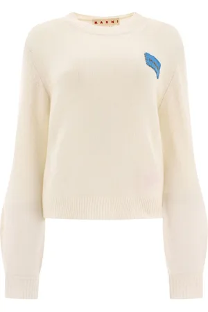 Marni Logo-appliqu?? cashmere jumper