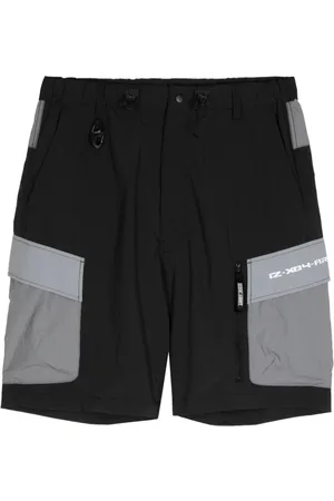 Izzue Logo-print colour-block cargo shorts