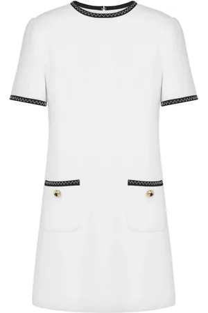 Moschino Contrasting-trim knitted minidress