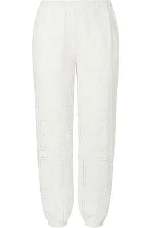 Tory Burch Eyelet trousers