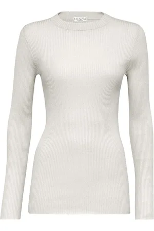 Brunello Cucinelli Fine-knit long-sleeved top