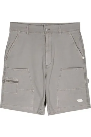 Izzue Logo-plaque stretch-cotton shorts