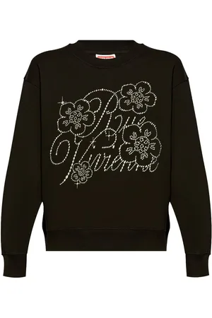 Kenzo Rhinestone-logo crew-neck sweatshirt