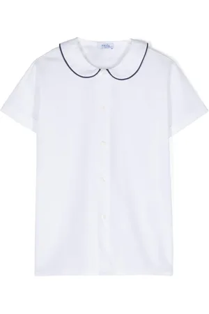 SIOLA Contrasting-trim cotton shirt