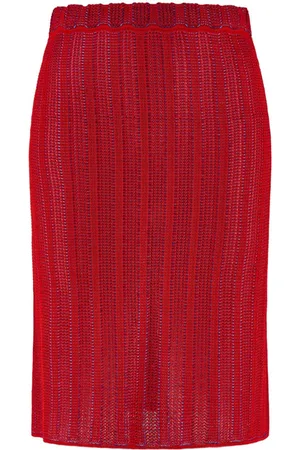 Salvatore Ferragamo Knitted micro-jacquard miniskirt