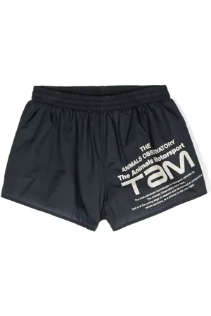 The Animals Observatory Spider logo-print shorts