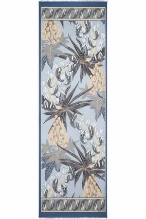 Etro Frayed floral-print scarf