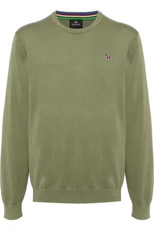 Paul Smith Zebra-embroidered organic cotton jumper