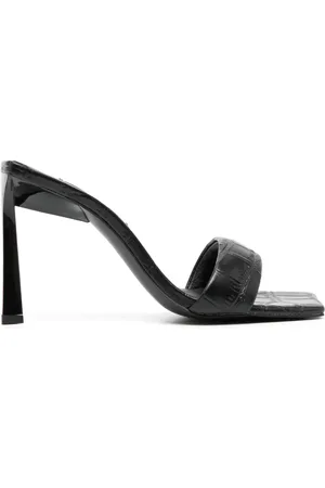 SENSO Floss 95mm crocodile-embossed mules