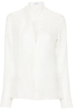 Salvatore Ferragamo Monogram-jacquard silk shirt