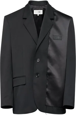 Maison Margiela Logo-patch single-breasted blazer