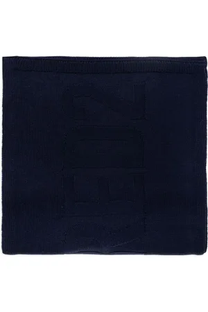 Dsquared2 Intarsia knit-logo wool scarf
