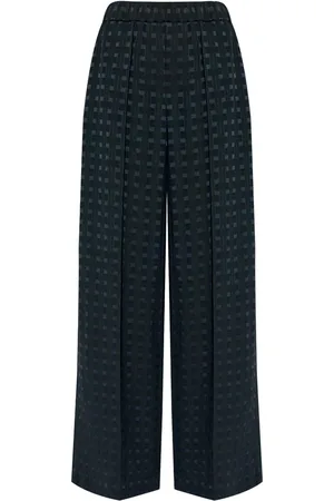 Kenzo Weave palazzo pants