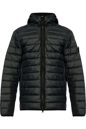 Stone Island Compass-logo hooded down jacket