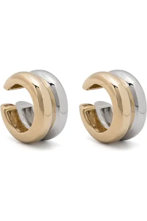 YVONNE LÉON 9kt white and yellow Bou??e ear cuff