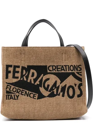 Salvatore Ferragamo Small logo-embroidered tote bag
