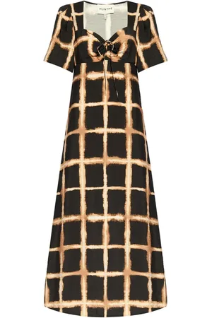 Munthe Otussi checked midi dress