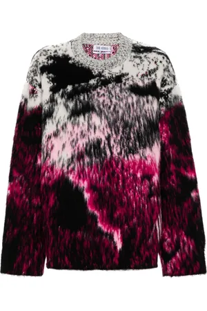 The Attico Animalier-pattern jumper