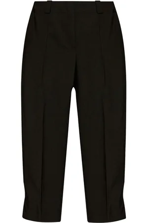Kenzo Logo-appliqu?? wool cropped trousers