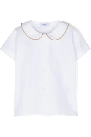 SIOLA Contrasting-trim cotton shirt