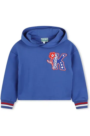 Kenzo Embroidered logo cotton hoodie