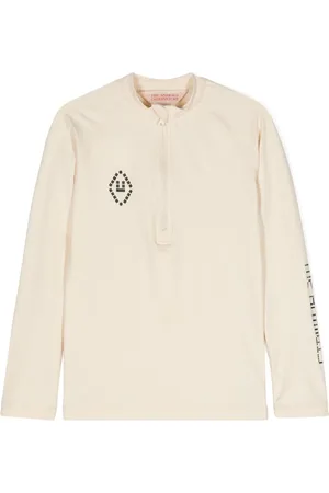 The Animals Observatory Deer half-zip rash guard