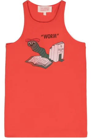 The Animals Observatory Illustration-print tank top