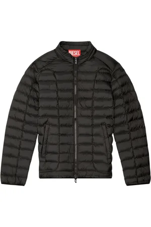 Diesel Quilted mock neck jacket