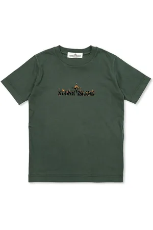 Stone Island Compass-print cotton T-shirt