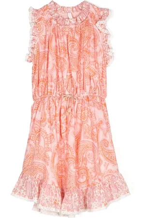 ZIMMERMANN Ottie paisley-print pleated dress