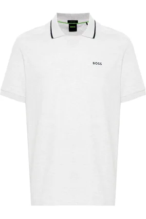 HUGO BOSS Rubberised-logo polo shirt