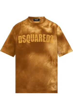 Dsquared2 Logo-print tie-dye cotton T-shirt