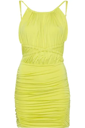 PNK Ruched-detail jersey minidress