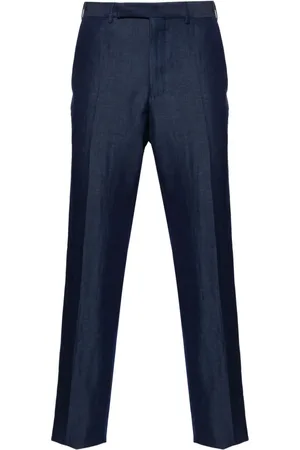 Ermenegildo Zegna Pressed-crease straight-leg trousers
