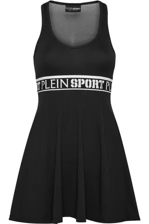 Philipp Plein Logo-band sleeveless mini dress