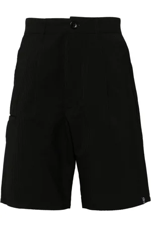 Izzue Logo-embroidered straigh-leg shorts