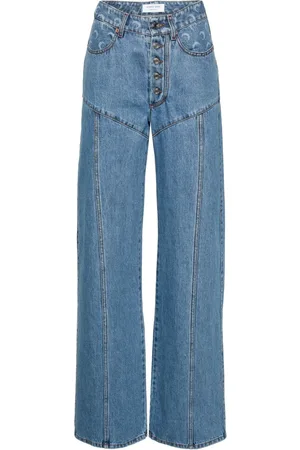 Marine Serre Straight-leg jeans