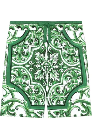 Dolce & Gabbana Majolica-print drawstring shorts