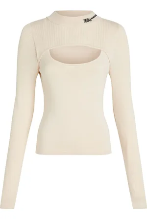 Karl Lagerfeld Layered ribbed-knit jumper