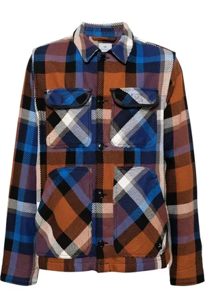 Paul Smith Plaid-print cotton shirt jacket
