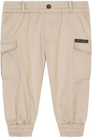 Dolce & Gabbana Logo-patch cotton trousers