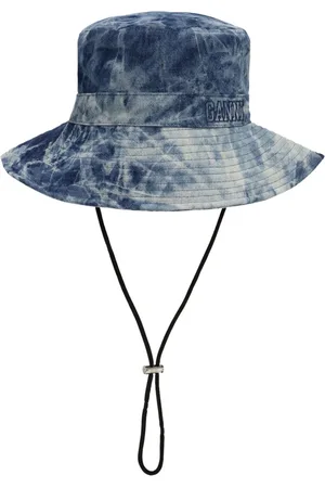 Ganni Washed denim bucket hat