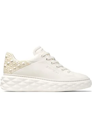 Jimmy Choo Diamond Maxi pearl-embellished sneakers