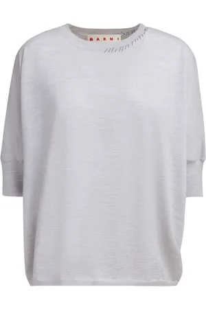 Marni Decorative-stitching knitted top